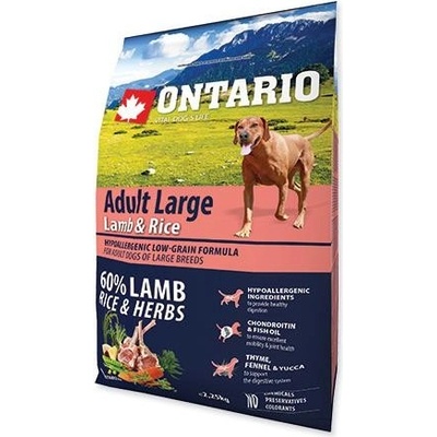 Ontario Adult Large Lamb & Rice 12 kg