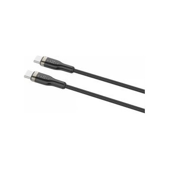 Fixed USB-C/USB-C with PD support, 1.2 m, USB 2.0, 100 W, black