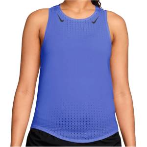 Nike Дамски потник с широка презрамка Nike Women's AeroSwift Dri-FIT ADV Running Singlet Running shirt - Sapphire / Black - размер XS (916-7161-0311)