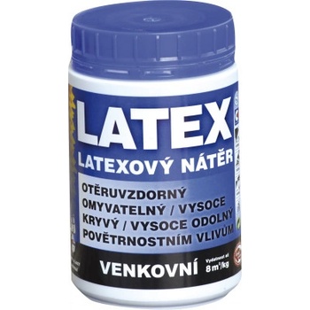 Barvy a laky Hostivař Latex venkovní V2065 bílý 0,8 kg