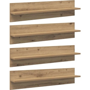 vidaXL Стени за рафтове 4 бр. Дъб 80 x 11, 5 x 18 см (886231)