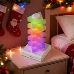  Atmosphere RGB Нощна Лампа с Въртящи се Триъгълници - 360° Светлина, Два Режима и USB Зареждане за Детска Стая (AL100)