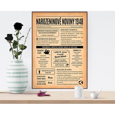 Narozeninové noviny 1948 - jednostranné