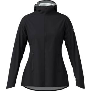 Löffler Дамско водоустойчиво яке за колоездене Löffler Women's Hooded Jacket WPM Pocket Cycling jacket - Black - размер 40 (EU) (151-0641-0514)