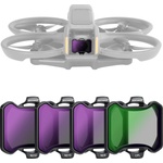 NEEWER CPL + ND filter set compatible only with DJI Avata 2 - pack of 4 multi-coated HD neutral density filters circular gray filter polarizing filter drone accessories - FL-A39 (FL-A39)