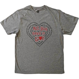 The Beatles All You Need Is Love Heart Grey XL Риза (BEATTEE530MG04)