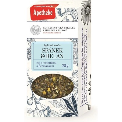 Apotheke Farmaceutická fakulta Spánek a relax bylinný čaj sypaný 70 g