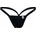MOB Eroticwear Y Buns Thong Black L