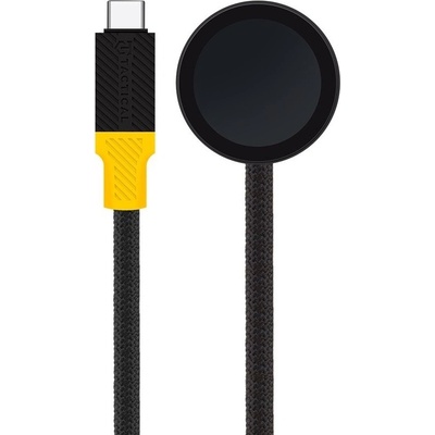 Tactical USB-C кабел с магнитен конектор за зареждане на Apple Watch (100 см) - Tactical Recce 3: 20 Apple Watch Inductive Cable (черен-жълт) (57983120461)