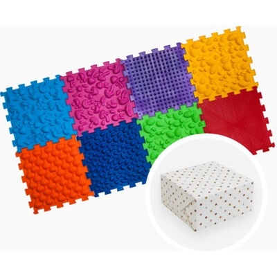 Ortek DÁREK Masážní ortopedická podložka "Puzzle Mix" 8 modulů