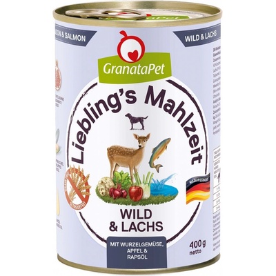 GranataPet se zvěřinou a lososem 6 x 400 g