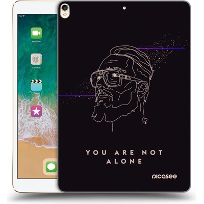 Picasee silikónový prehľadný obal Apple iPad 10.5 2017 2. generace You are not alone