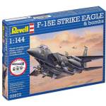 Revell Стартов комплект самолет 73972 - F-15E Strike Eagle & бомби (1: 144)