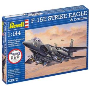 Revell Стартов комплект самолет 73972 - F-15E Strike Eagle & бомби (1: 144)