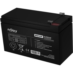nJoy Батерия, NJOY GPL07122F 12V 26W/cell VRLA AGM F2 (BTVACGUOBTF2FCW01B)
