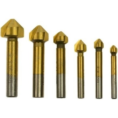 Sada záhlubníků 6.3 - 20.5 mm, 6 ks GEKO