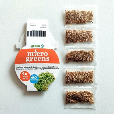 Microgreens semínka - sada inWeek - ostřejší (5 ks) Hořčice Bílá