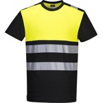 Portwest hi-vis pw311 / Функционална светлоотразителна риза - hv жълто/черно s (pw311bkys)