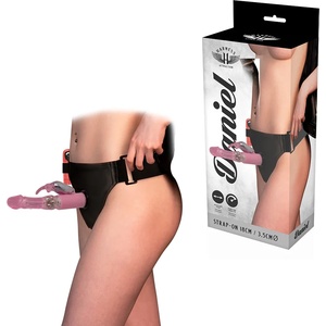  Пенис колан с въртящ се вибратор, 18см. - Harness Attraction Daniel (D-224114)