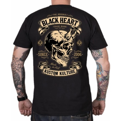 Black heart Мъжка тениска black heart - devil skull - black - 673