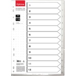 OPTIMA Регистър OPTIMA A/4 plastic 1-12 128221 (128221)
