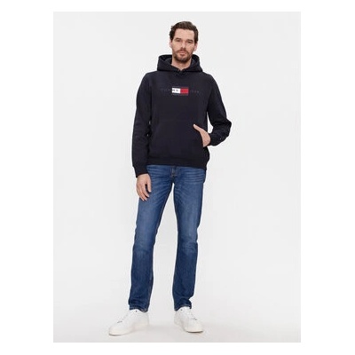 Tommy Hilfiger Mikina Flag Hoody MW0MW37861 Tmavomodrá Regular Fit