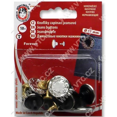 Knoflík riflový FOREVER 7 nikl - blistr 86166