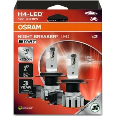 Osram Night Breaker LED Start H4 P43t 12V 19W 6000K 64193DWNBST-2HB