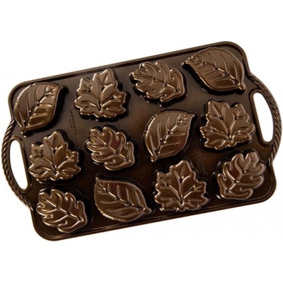 Nordic Ware forma na mini bábovky Podzimní sladkosti 150 ml/6 ks bronzová