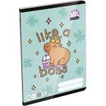 LIZZY Тетрадка с линии LIZZYSULI A/5, 32 листа, 12-32, за 3. клас, Lollipop Capybara 7500169000 (7500169000)