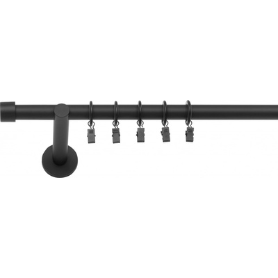 Dekodum Jednořadá Garnýž Luna 19 mm černá matná 120 cm