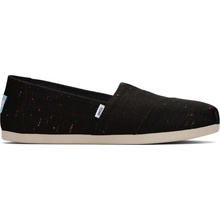 Toms Recycled Cotton Speckled Slub Women Alpargata Black