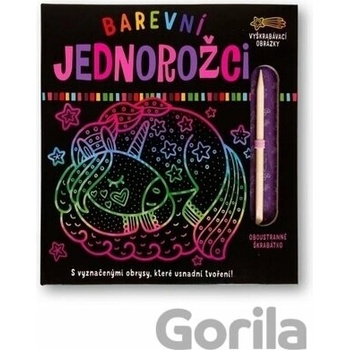 Farebné jednorožce Vyškrabávacie obrázky
