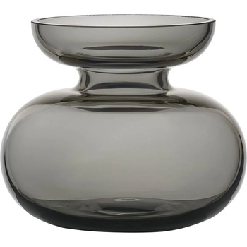 Zone Светлосива стъклена ръчно изработена ваза (височина 9 cm) Inu - Zone (31497)