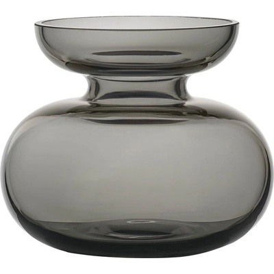 Zone Светлосива стъклена ръчно изработена ваза (височина 9 cm) Inu - Zone (31497)