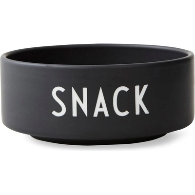 Design Letters Snack porcelánová miska čierna 12 cm