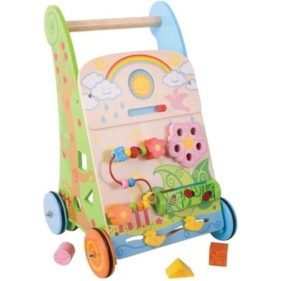 Bigjigs Toys Dřevěné chodítko pro děti Zahrada