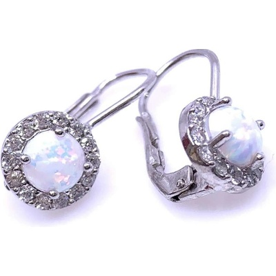 Jan Kos Jewellery stříbrné náušnice s opálem 32109494