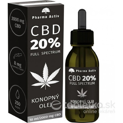 Pharma Activ CBD 20% Full Spectrum konopný olej 10 ml