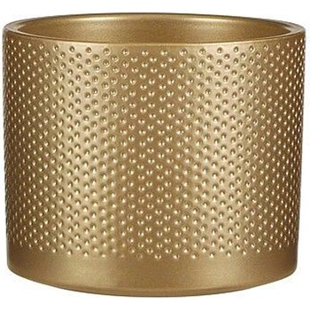 Mica КАШПА КЕРАМИЧНА КРЪГЛА era Ø15х13см ЗЛАТО (1059868)