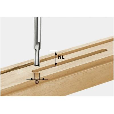 Festool 490955 drážkovacia fréza Dĺžka 55 mm Vonkajší Ø 6 mm Pracovná dĺžka 14 mm Ø hriadeľa 8 mm