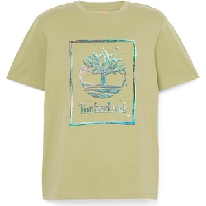 Timberland Мъжка тениска Timberland Water Stack Logo S/S Tee T-shirt - Sage - размер XL (216-8627-0114)