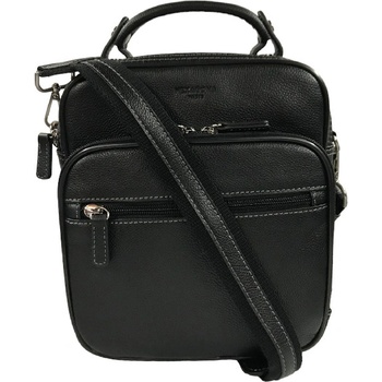 Hexagona pánská kožená crossbody černá 461832 0100-NOIR