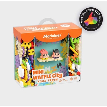 Marioinex Мини вафлен конструктор " Градски център" 148 части - Камион за храна (904 244)