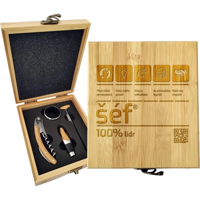 Sablio Dárková sada na víno Šéf: 147×168×49 mm