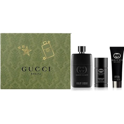 Gucci Guilty Pour Homme SET: Parfemová voda 90 ml + Sprchový gél 50 ml + Deostick 75ml pre mužov