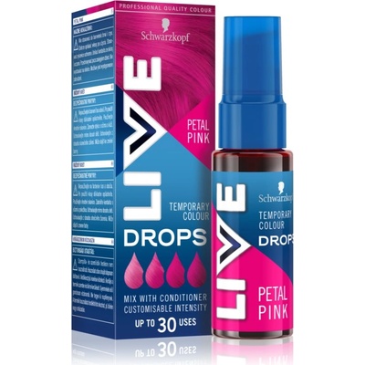 Schwarzkopf LIVE Drops отмиващ се цветен нюанс цвят Petal Pink 30ml