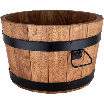 Dřevěná káď nízká kulatá střední, průměr 42 cm, výška 26 cm