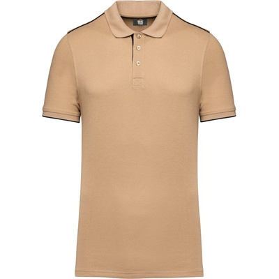 Kariban polokošile Day-to-Day WK270 krátký rukáv pánská Cot-20W270zz901 camel/černá