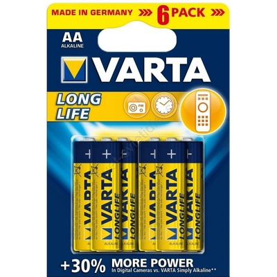 VARTA Longlife AA 6 ks BAVA 4106 6PACK